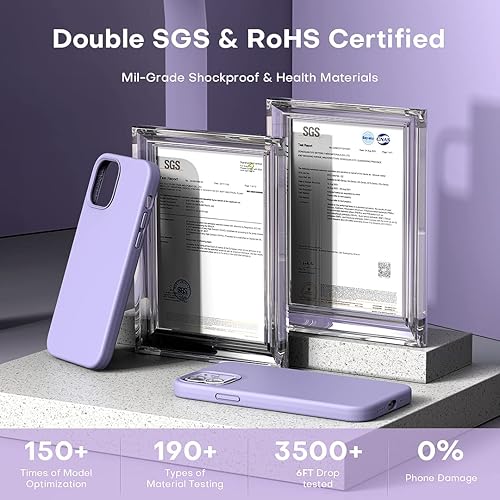 Vista 369 de TOCOL - Funda 5 en 1 para iPhone 11, con 2 protectores de pantalla + 2 protectores de lente de cámara, funda delgada de silicona líquida a prueba