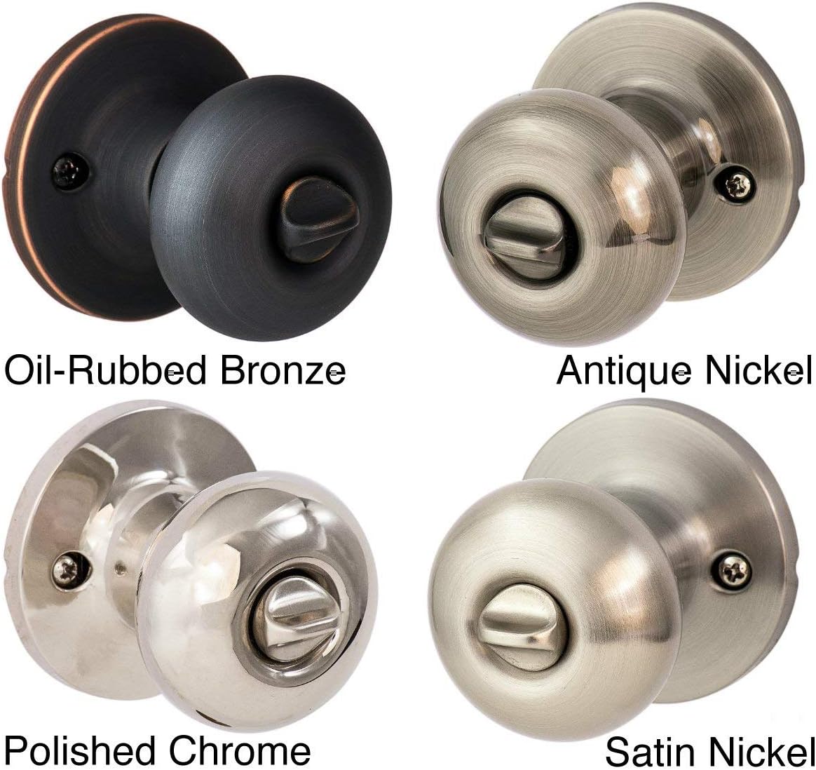 SURE-LOC DU102 15A Contemporary Series Durango Privacy Knob, Antique Nickel