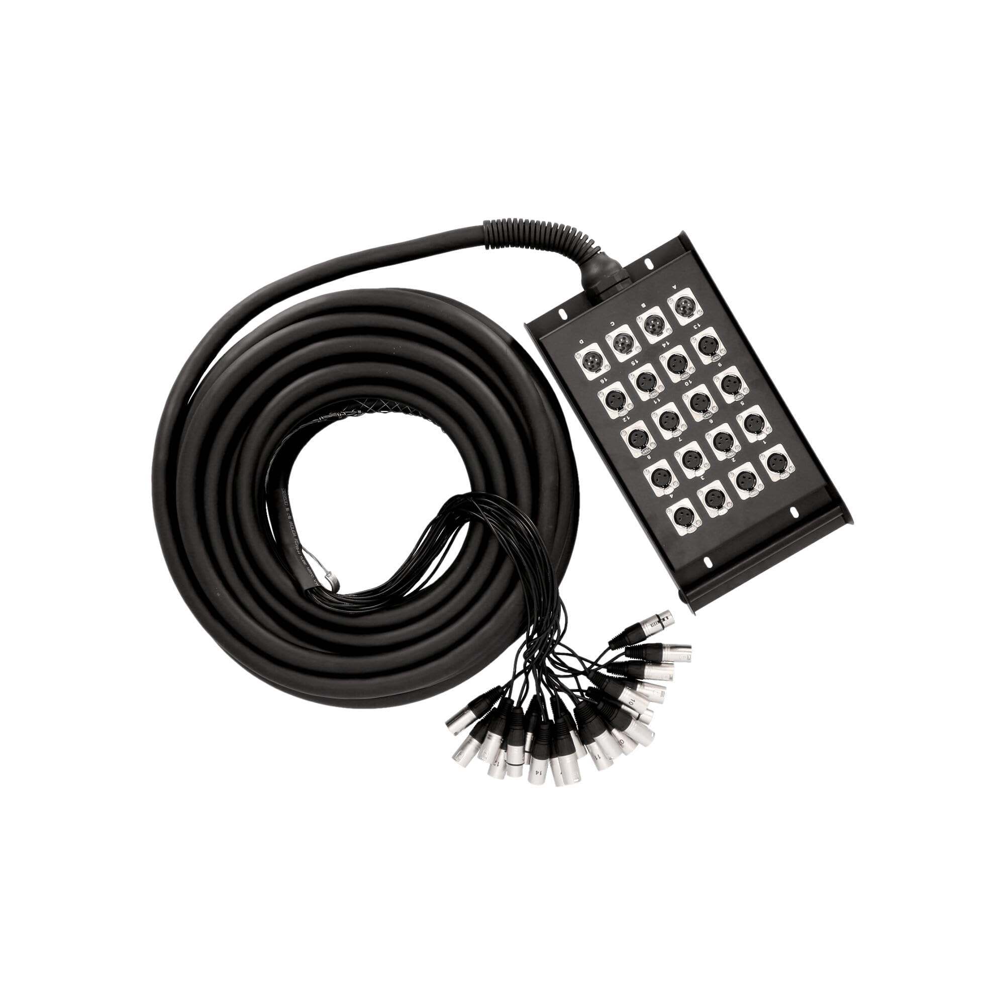 Adam Hall Cavo multiplo 16/4 con ciabatta audio Stagebox 15 m