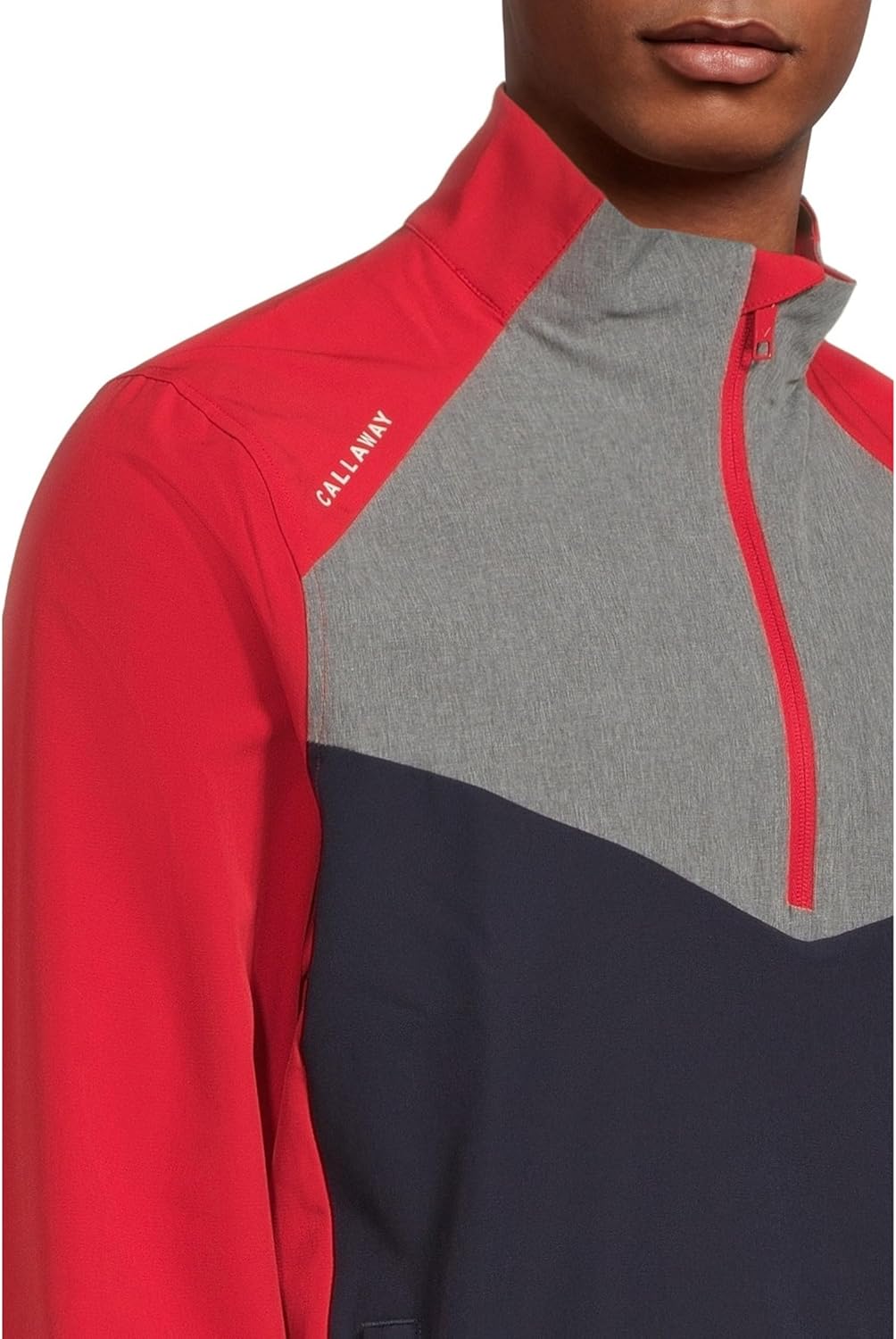 Callaway Men's Long Sleeve 1/2-zip Wind & Water Jacket