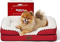 Vista 42 de Bedsure Camas ortopédicas para perros de gran tamaño – Cama lavable grande para perros y gatos, impermeable, cómodo sofá para perros con funda Negro