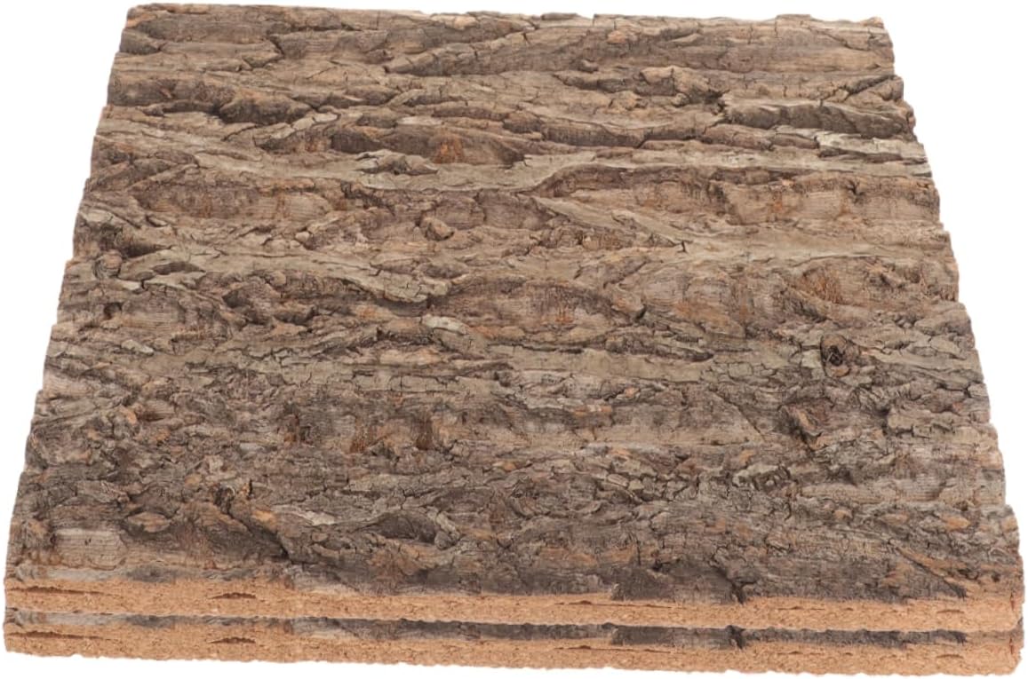 2pcs Versatile Bark Background Board for Reptile Habitats and Fish Tanks Realistic Tree Look for Home Decor and Aquatic Environments