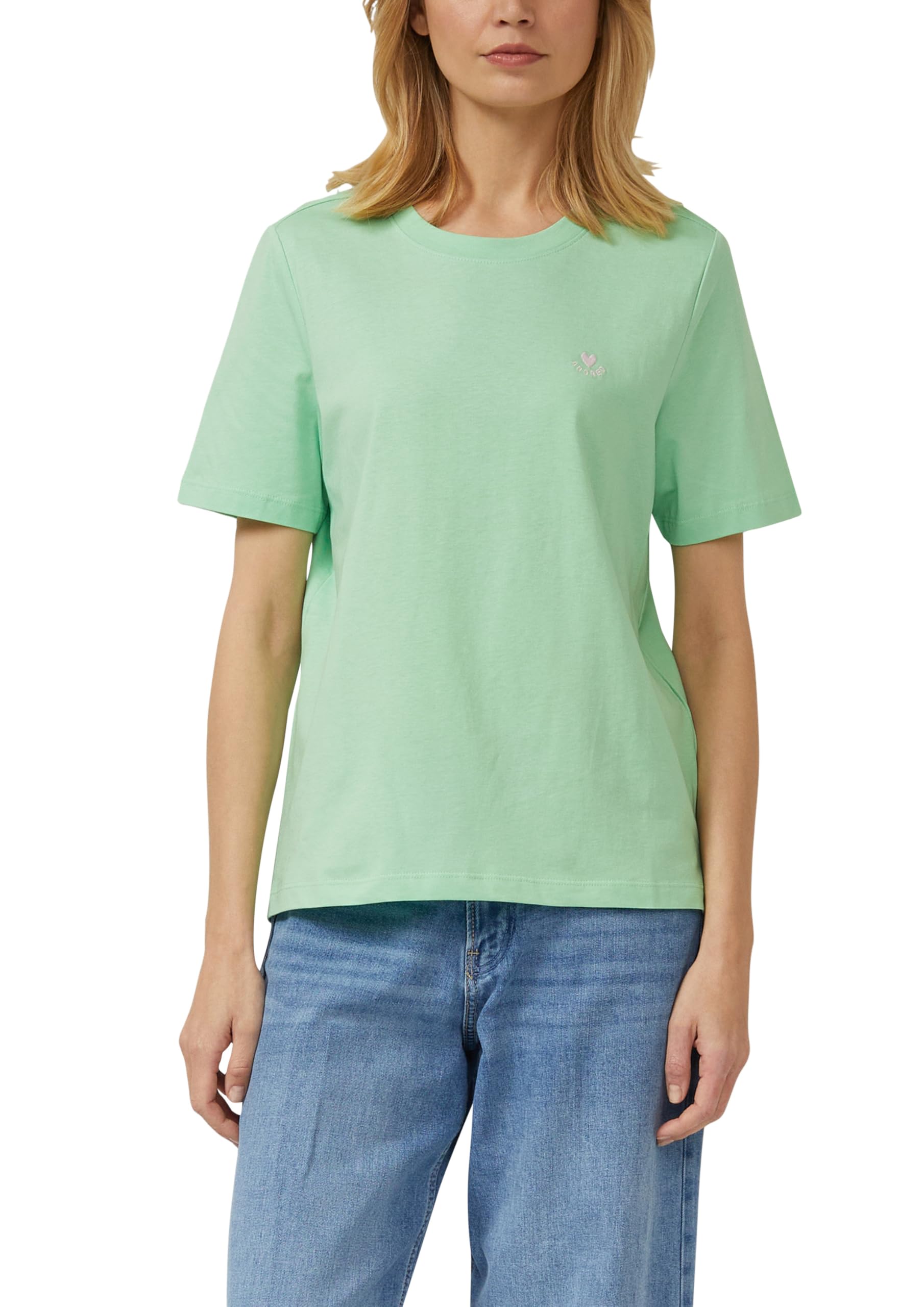 s.Oliver Jersey-T-Shirt im Regular Fit mit Herz-Stickerei