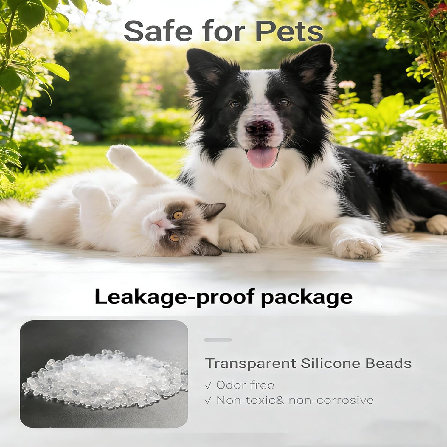 Pet Food Desiccant Bag: 6Pack Replacement Desiccant Packs Compatible with PETLIBRO/oneisall Automatic Cat&Dog Feeder, Food Safe Silica Gel Storage for Most Smart Feeder, Keep Cat Food Fresh