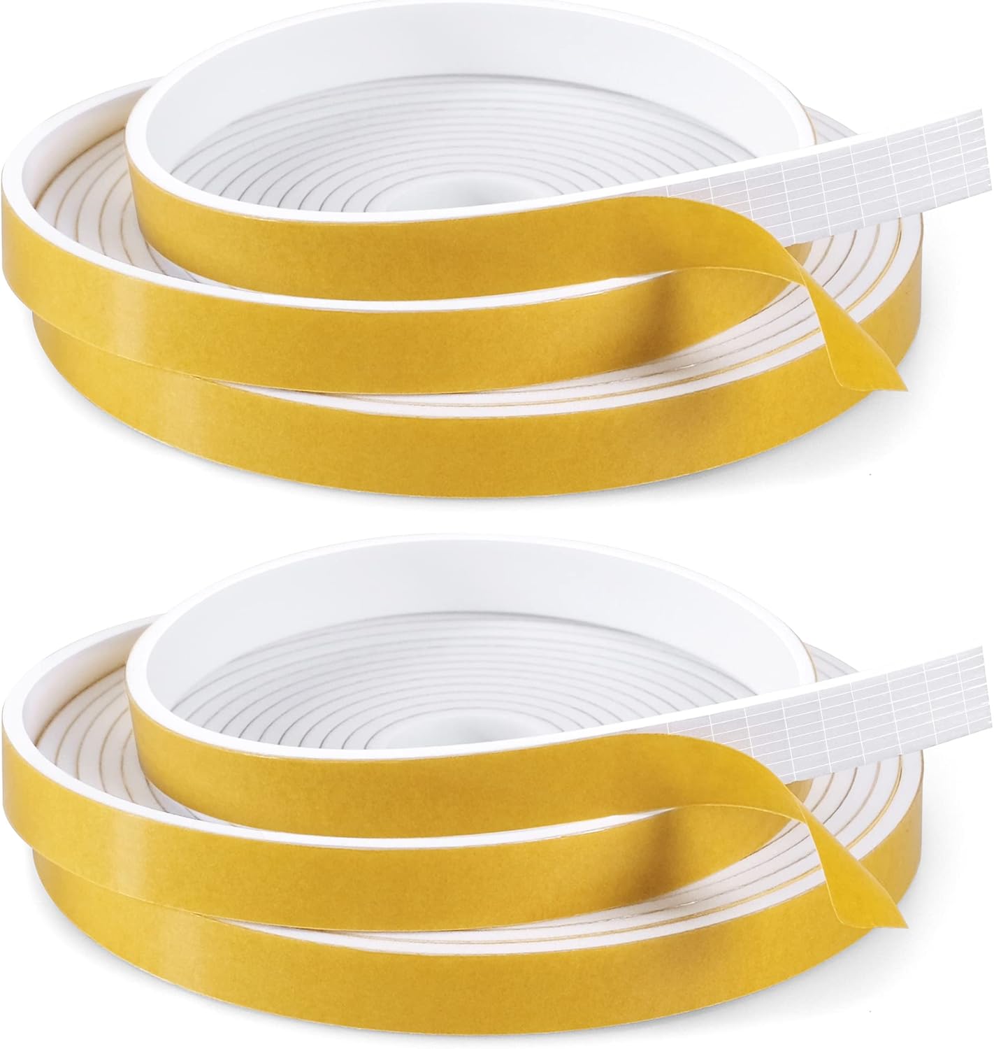 Weather Stripping Foam Insulation Tape 33Ft 1/2 Inch W x 1/8 Inch T Self Adhesive