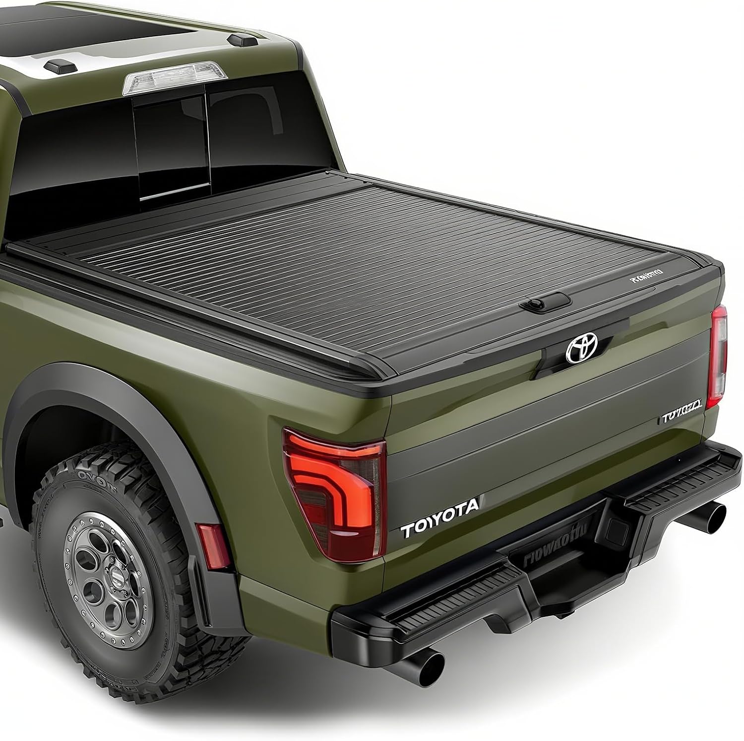 Retractable Soft Roll-Up Truck Bed Tonneau Cover Compatible with 2022-2026 Toyota Tundra (5.5'/66") Retractable Hard Truck Bed Cover Compatible with Key Lock