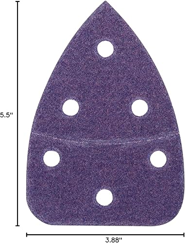 Miniatura 3 de 3M Hojas de lijado de detalles ultra duraderas, grano 80, paquete de 5