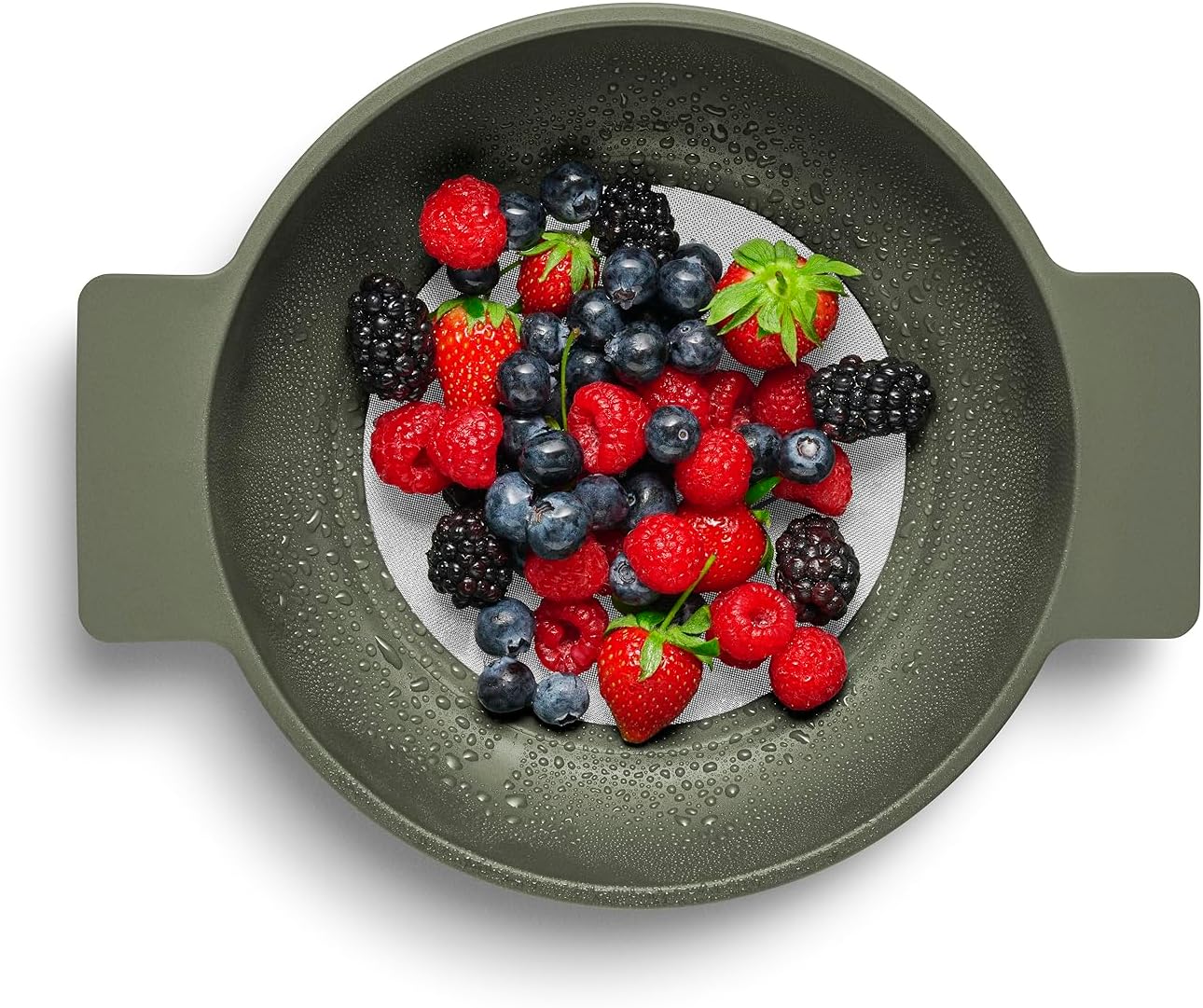 EVA SOLO | Green Tools Sieve | Fine-meshed sieve/strainer/sifter Versatile use; for rinsing vegetables & fruit, draining pasta & sifting flour | Danish Design & Functionality | Green