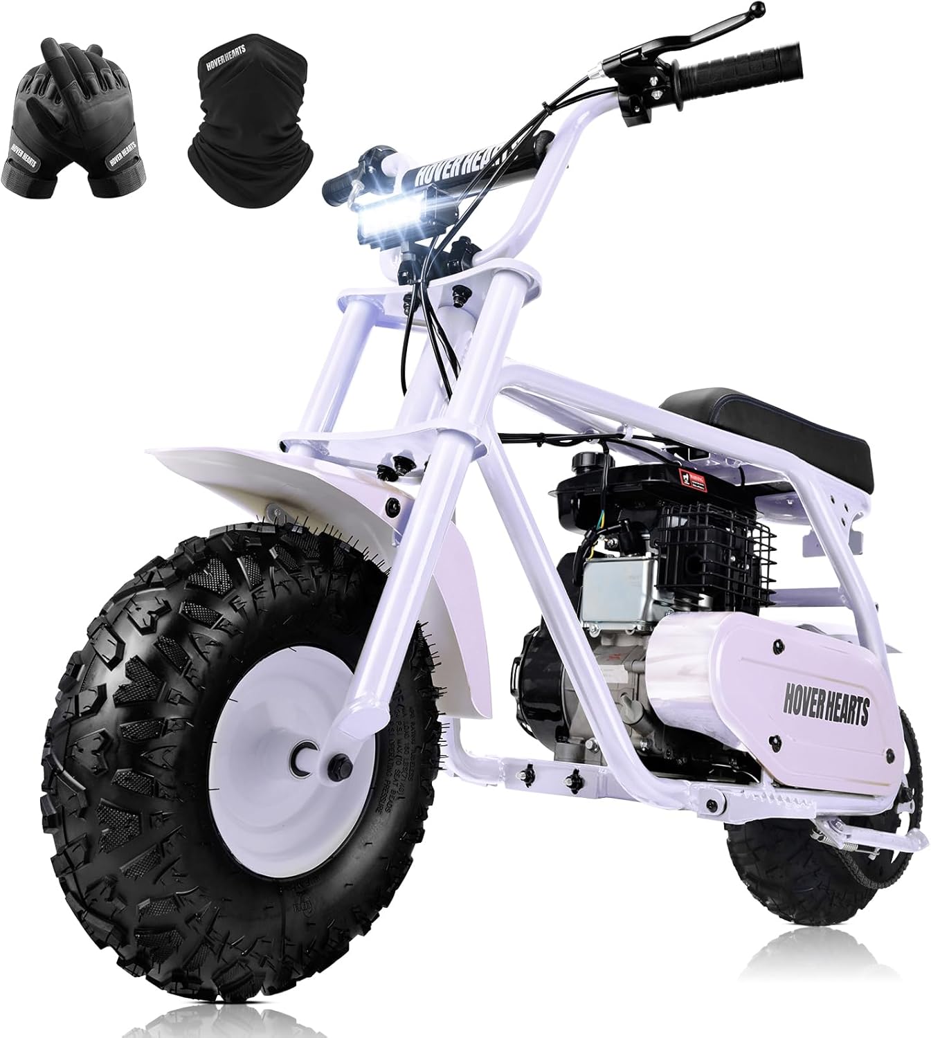 Mini Bike, 99cc Gas Bike, Hover Heart Gas Powered Mini Bikes, Mini Dirt Bikes for Kids, 4 Stroke Minibike, Motorbike Hoverheart, Max Load 200 Lbs