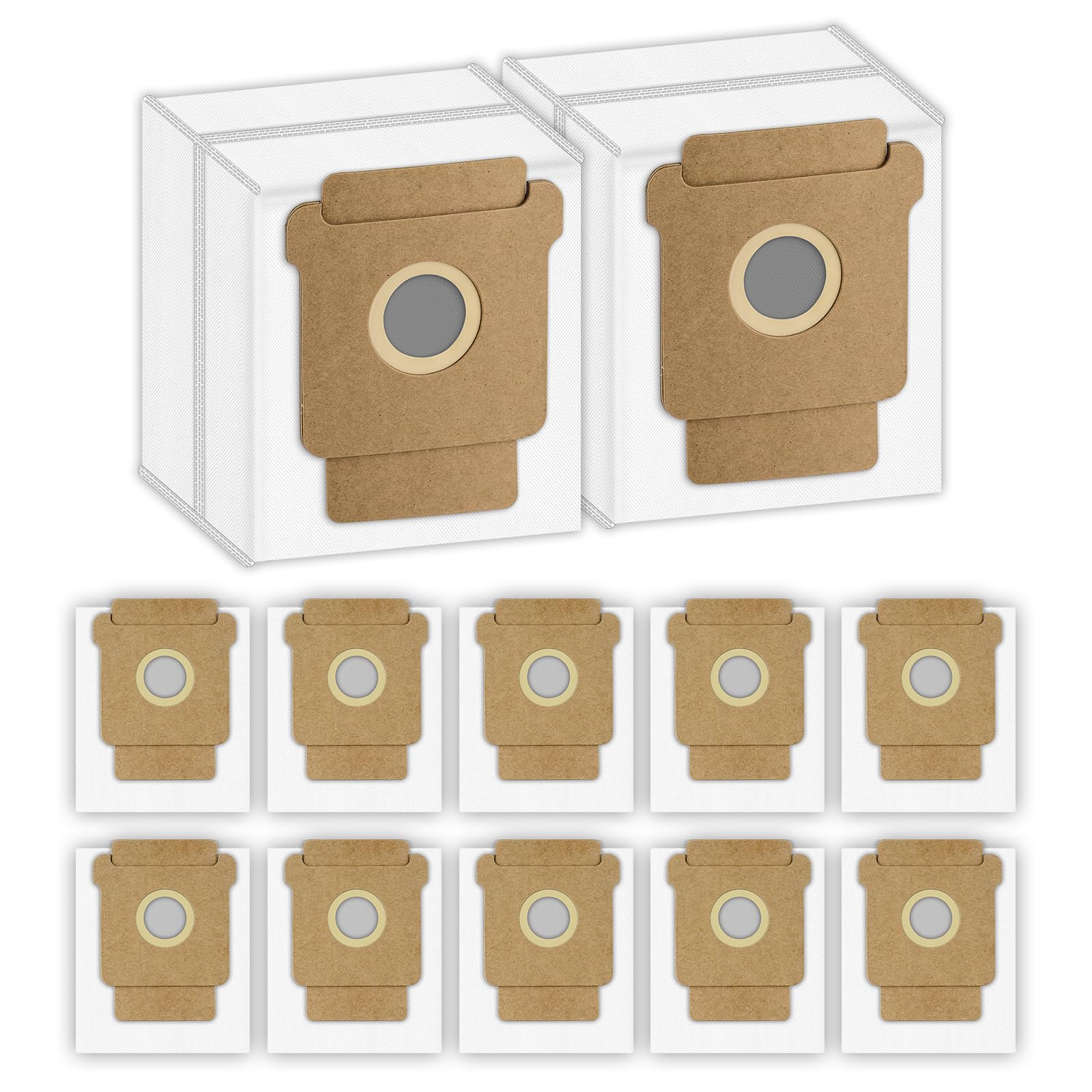 (12 Pack) Vacuum Bags for iRobot Roomba 104 Combo, 105 Combo, 105 Vac, Plus 405 Combo, Max 705 Vac, Max 705 Combo, Plus 504 Vac, Plus 505 Combo, Q0520, Base Automatic Dirt Disposal Bags