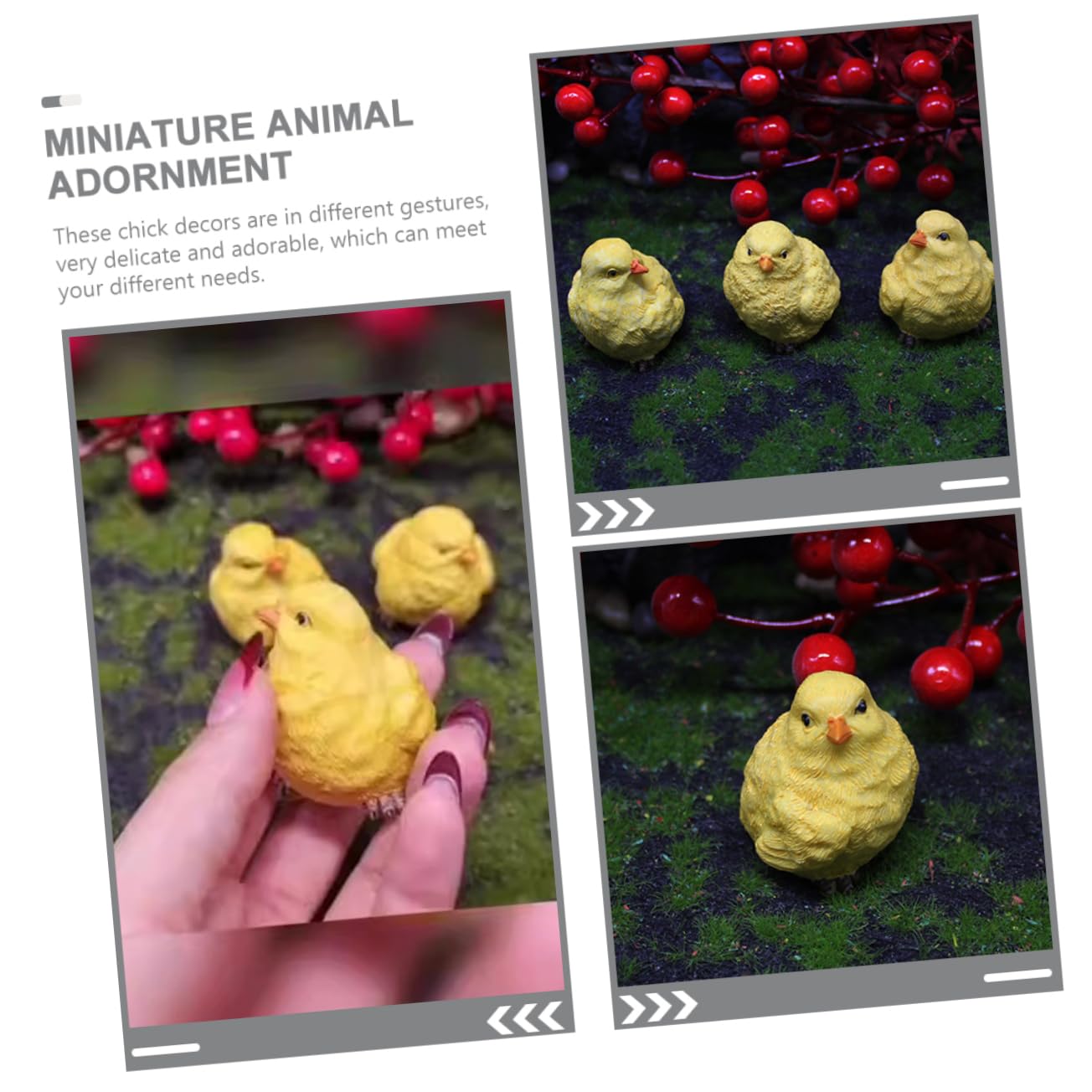 NQEUEPN 10 Piezas Mini Figuras Pollo, 2 Estilos Gallinas Miniatura Blancas Pollos Pequeños Amarillos Modelo de Animales Mini Pollitos Adornos Juguetes para Espejo Retrovisor de Coche Paisaje Jardín NQEUEPN 10 Piezas Mini Figuras Pollo, 2 Estilos Gallinas Miniatura Blancas Pollos Pequeños Amarillos Modelo de Animales Mini Pollitos Adornos Juguetes para Espejo Retrovisor de Coche Paisaje Jardín