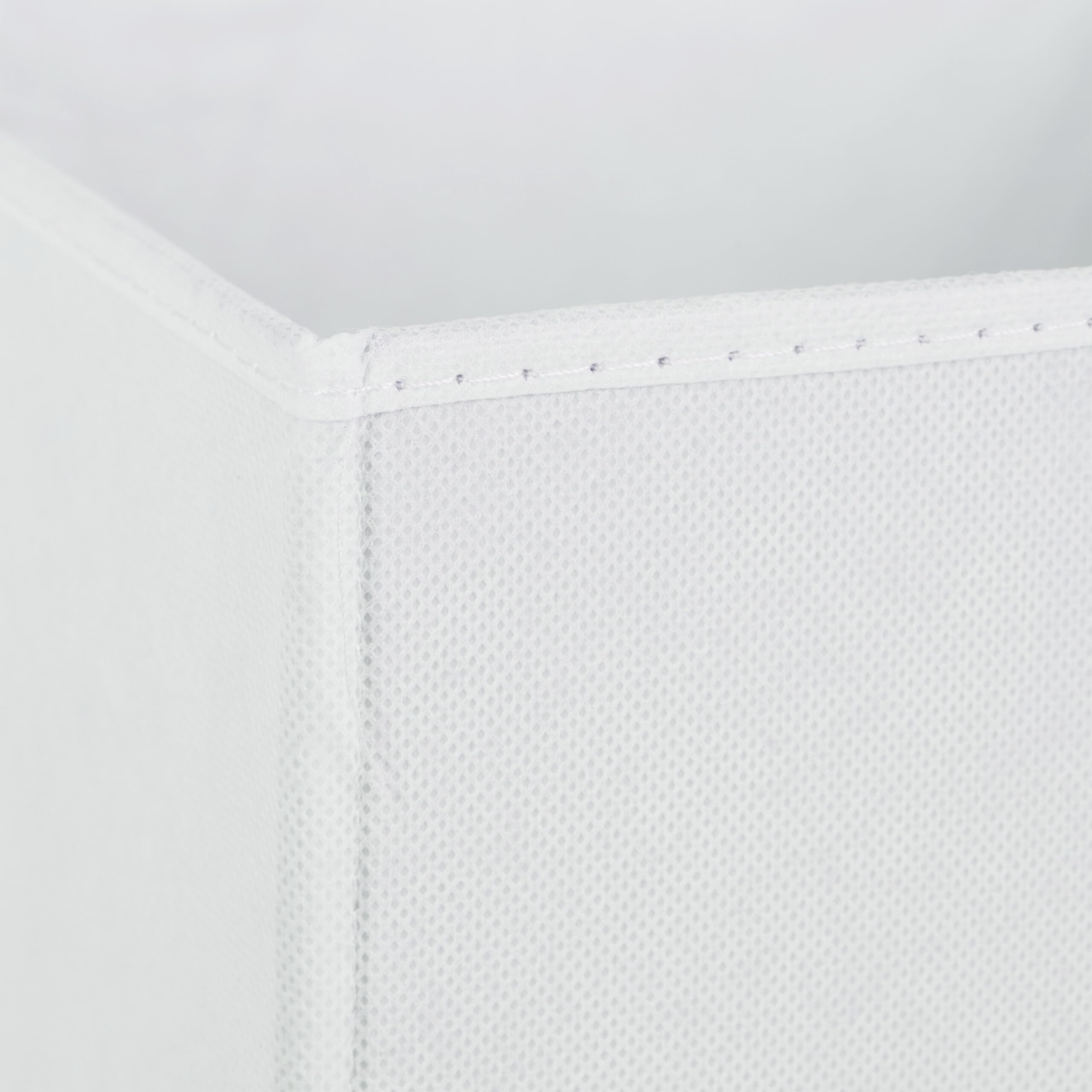 Relaxdays Scatola Portaoggetti, Set 4 Box Cubo da Scaffale HLP 30 x 30 x 30 cm, Portagiochi Pieghevole in Stoffa, Bianco