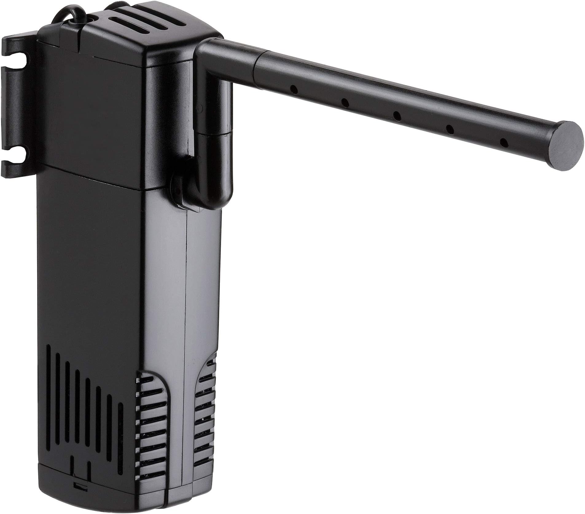 Aquarium Internal Filter, Submersible Power Filter with Adjustable Waterflow, Aeration System with Sponge Filter for Fish Tanks, 700L/H, 10W