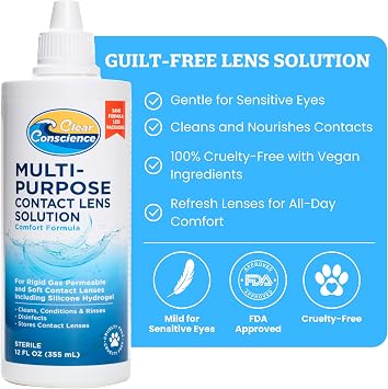 CLEAR CONSCIENCE Contact LEN SOLUTN Multi PURP, 12 OZ