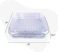 Vista 7 de ArtCreativity Sparkly Inflatable Kiddie Pool with 3 Levels, Transparent Blow Up Pool for Kids with Silver Glitter and Cushioned Bottom, Easy to