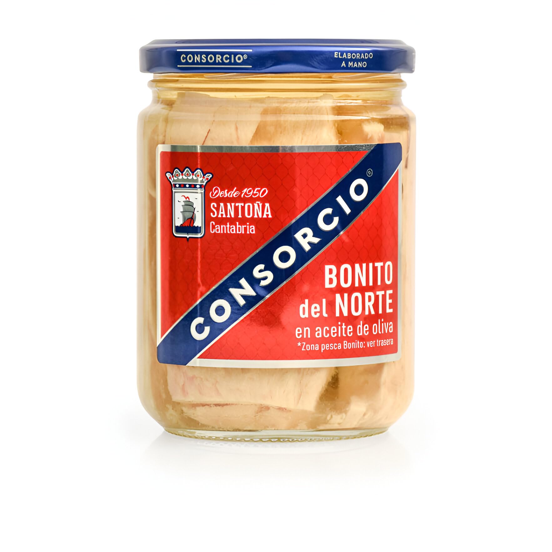 Consorcio Bonito del Norte en Aceite de Oliva 400 gr Tarro Santoña 100% Natural
