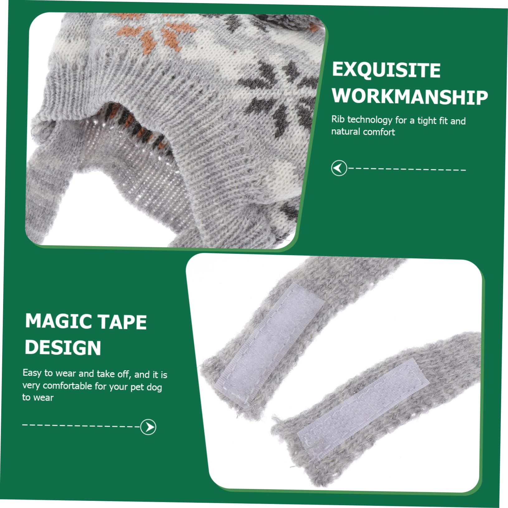 YARNOW 2 Sätze Weihnachtliches Hundeschal Mützen Warme Atmungsaktive Strickmütze und Schal für Kleine bis Mittlere Hunde Leichtes Zubehör für Festtage und Haustierpartys