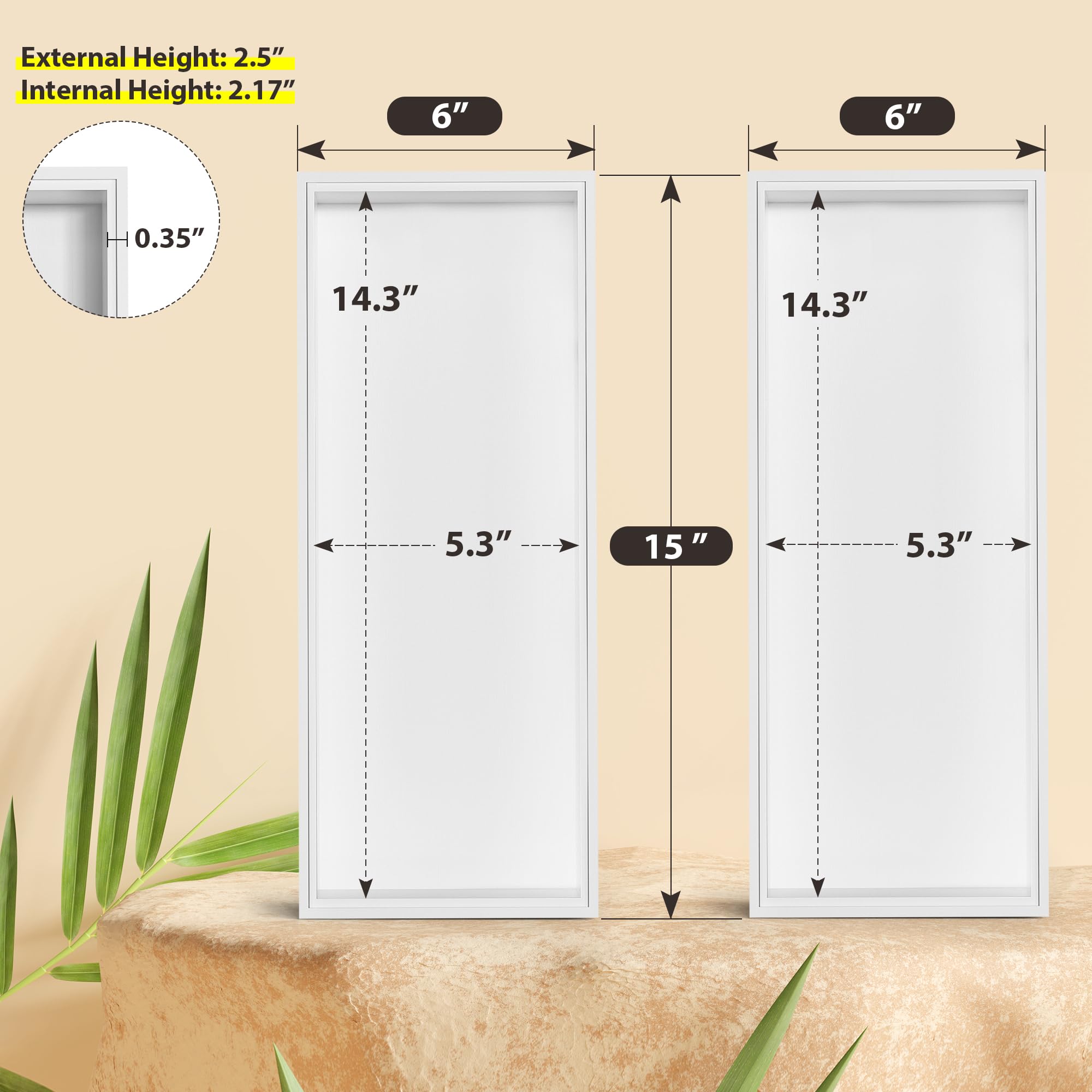 Almacenamiento de papel higiénico blanco, bandeja de bambú para organizadores y almacenamiento de baño, cesta de tanque de inodoro profundo, bandeja apilable de madera para decoración de