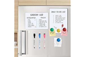 2-Pack Magnetic Whiteboard Fridge Set (12 X 8 Inch)