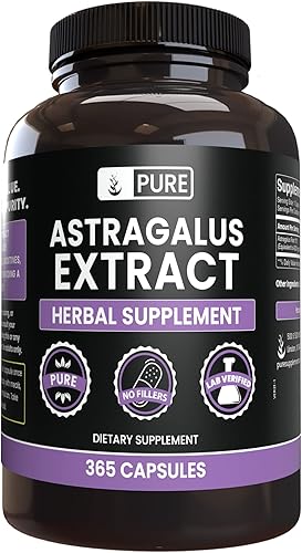 Pure Original Ingredients Astrágalo (365 cápsulas) sin rellenos de magnesio o arroz, siempre puro, verificado por laboratorio