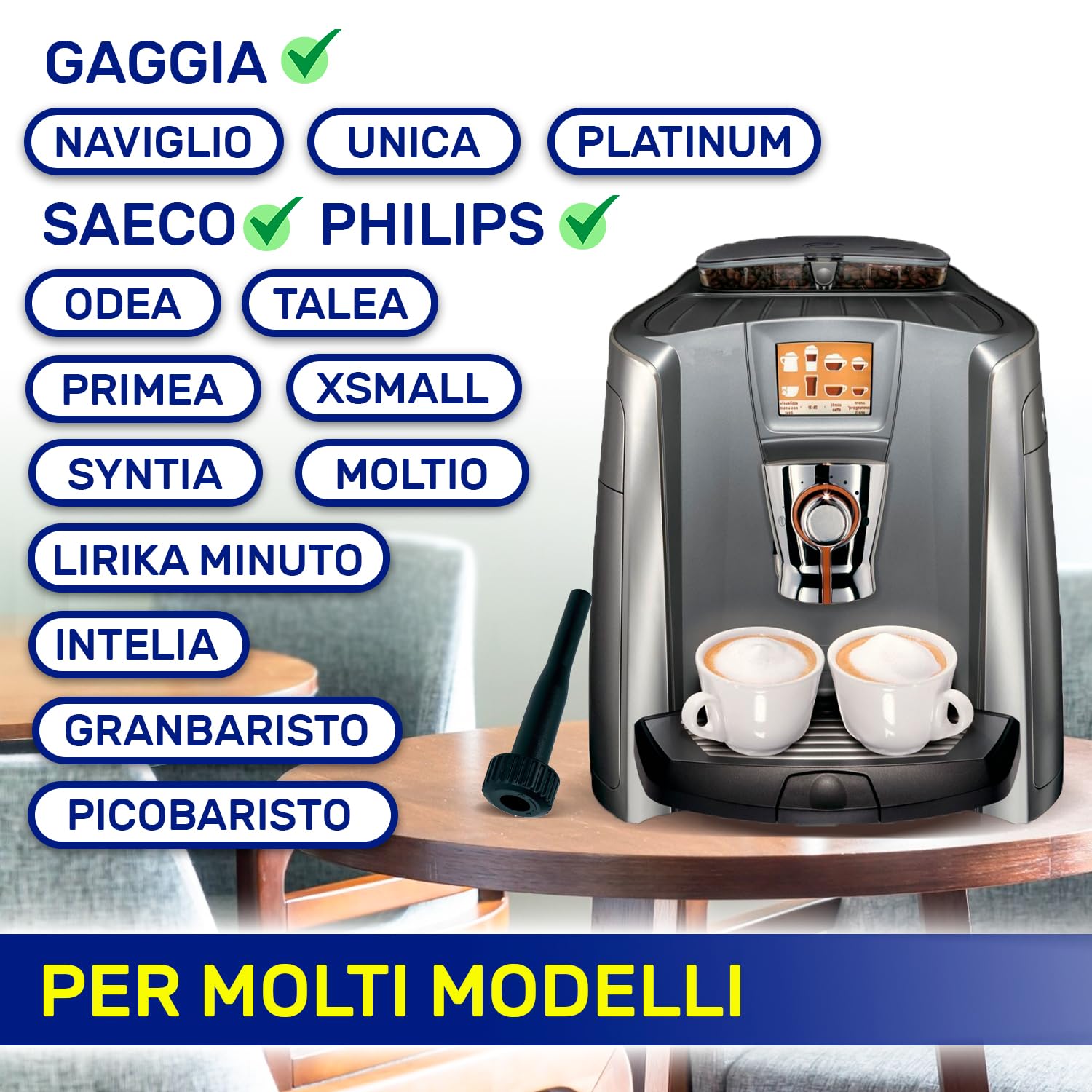 Snapworld - Leva di regolazione del grado di macinatura sul meccanismo di macinazione, colore grigio, ricambio compatibile con Saeco Philips Bosch Siemens Solis come 996530050526 | 5033760