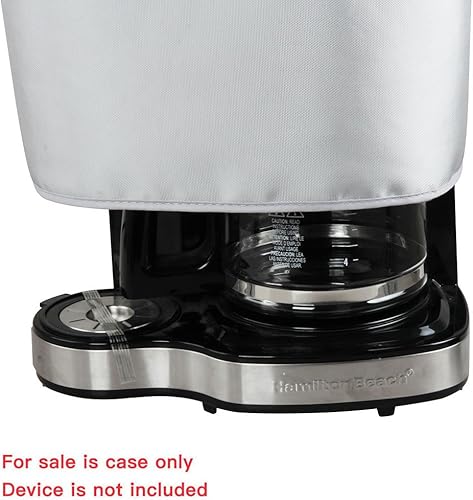 Miniatura 8 de Hermitshell Cubierta a prueba de polvo con forro de terciopelo suave para cafetera Hamilton Beach 49980A de una sola porción y cafetera de olla
