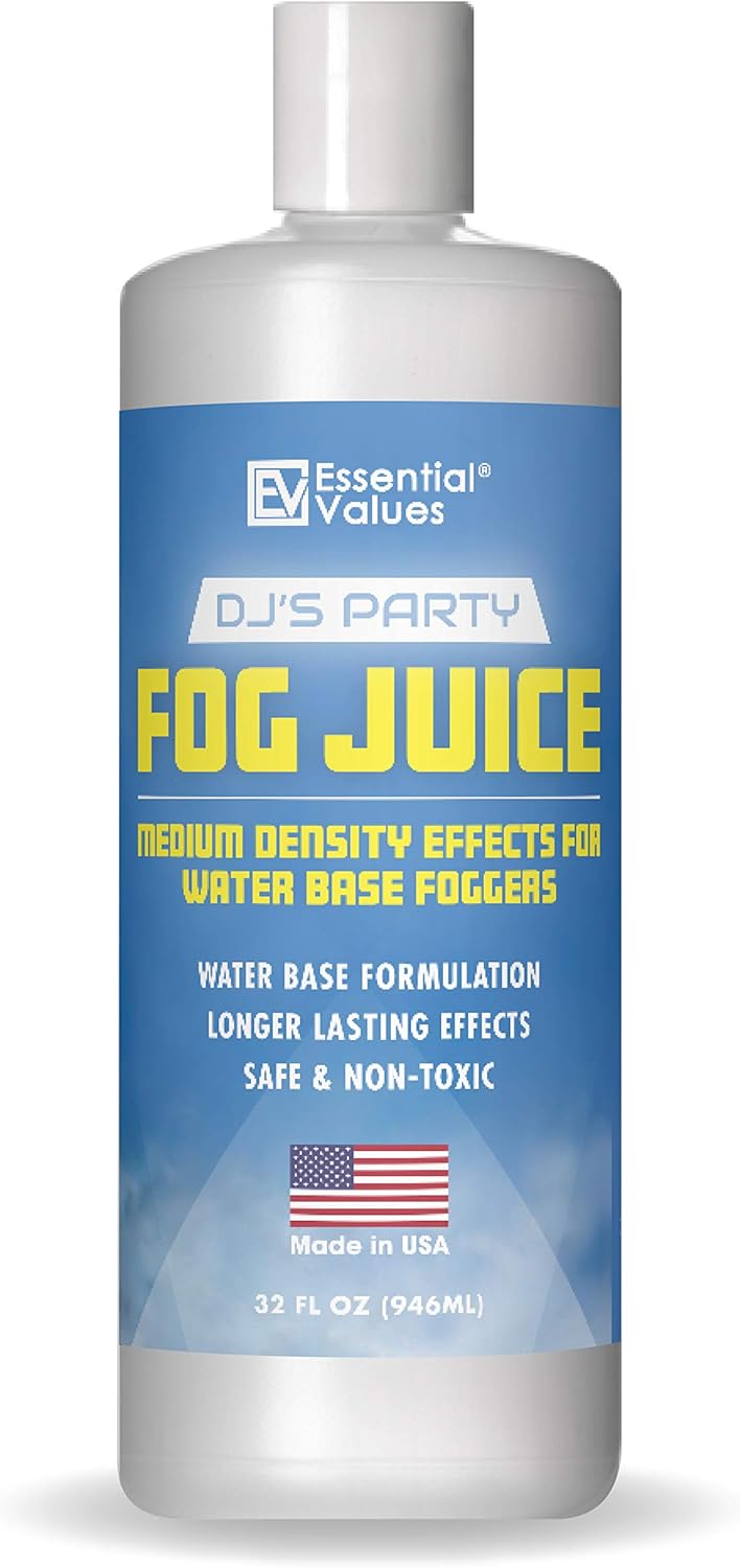 Fog Juice Fog Machine Fluid Medium Density (32 FL OZ / 1 Quart), MADE IN USA