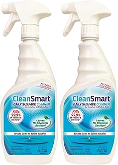 CleanSmart Daily Surface Cleaner Kills 99.9% of Germs, No Harsh Chemicals, 23oz, 2PK