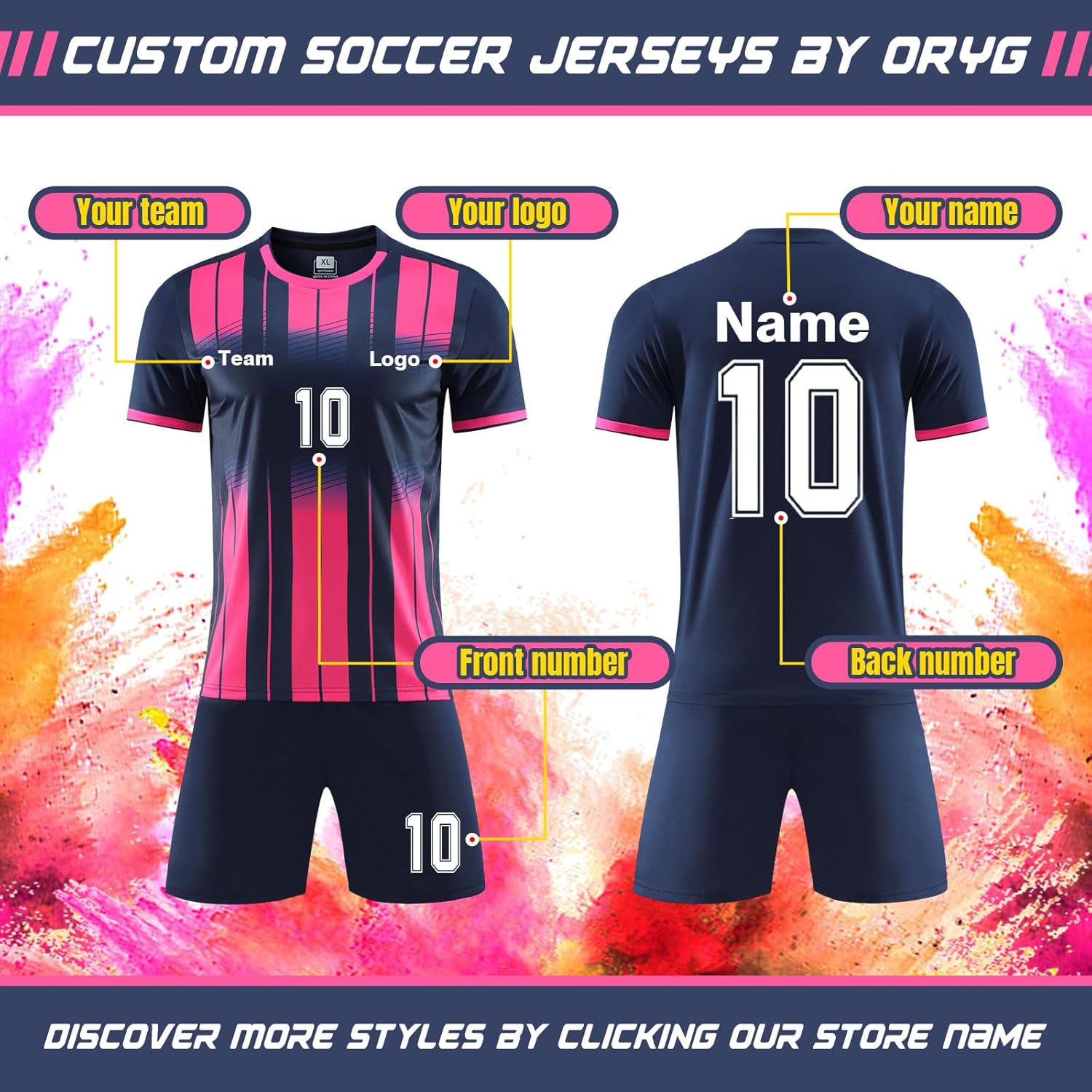 Custom Soccer Jerseys Men Women Kids Personalized Soccer Shirts Shorts Boys Soccer Team Uniforms Youth Uniforme de Fútbol - Image 2