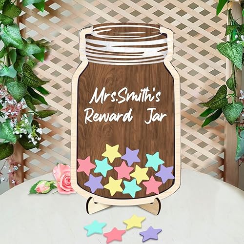 Miniatura 2 de Tarro de recompensa de estrellas personalizado para niños, tarro de incentivo para responsabilidad en el aula, tablero de recompensa, tablero de