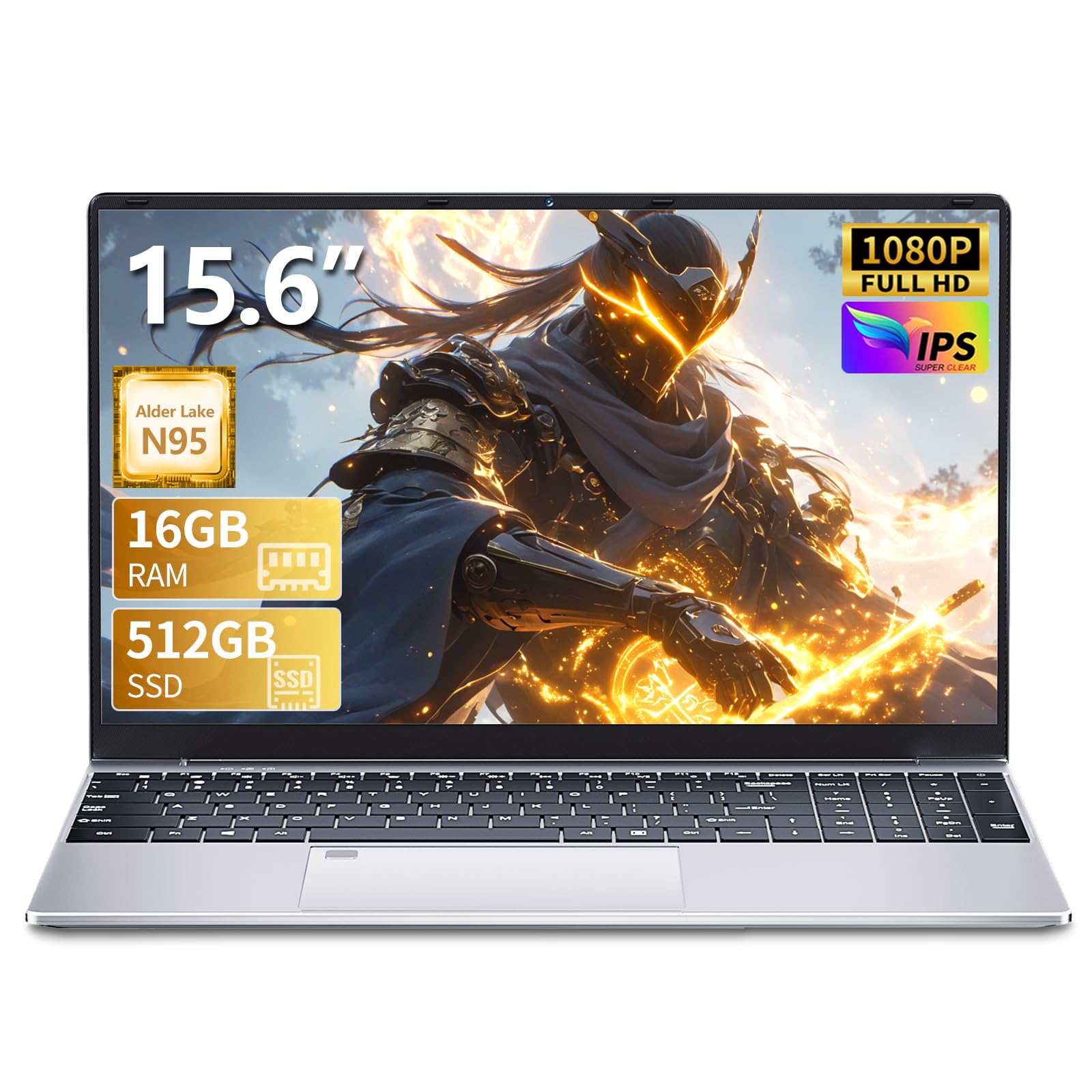 15.6 Inch FHD Portable PC CPU N95 16 GB DDR4 RAM 512 GB SSD