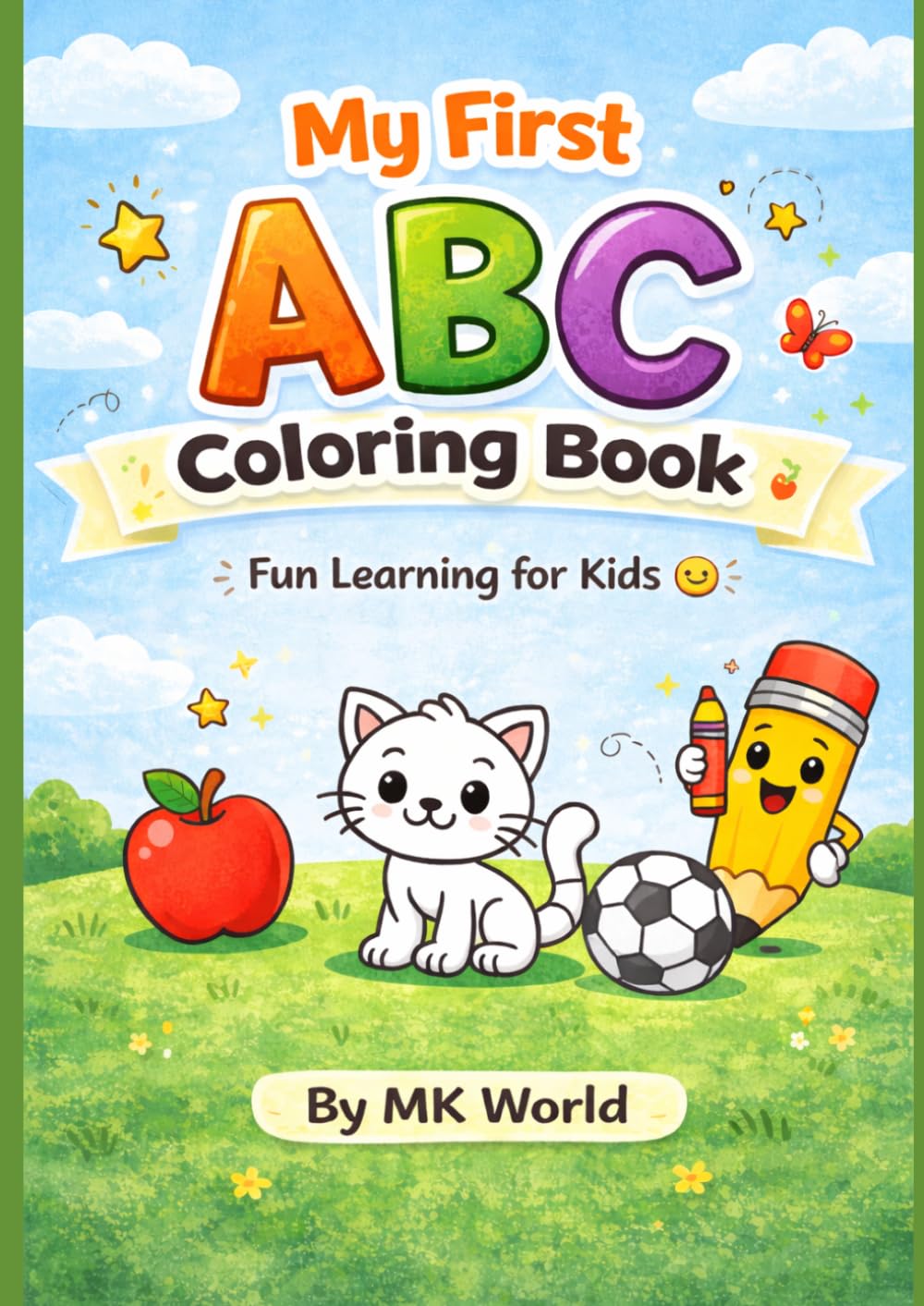 ABC colouring book for kids: Fun and easy alphabet activity book for kids
