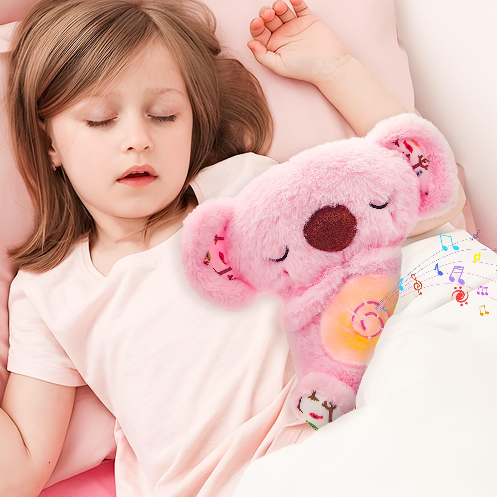 DGTSYAL Koala Che Respira con Lontra e Orso, Peluche a Respirazione Ritmica - Regali di Compleanno per Ragazze e Ragazzi