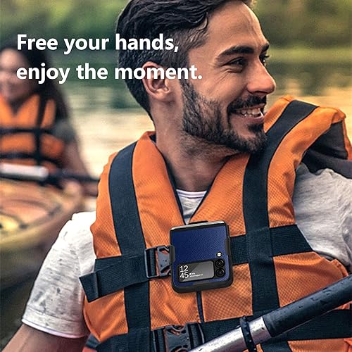 Miniatura 7 de ZCDAYE Funda con clip para cinturón para Samsung Galaxy Z Flip 4, Samsung Z Flip 4 (2022) con funda giratoria para cinturón y soporte integrado,