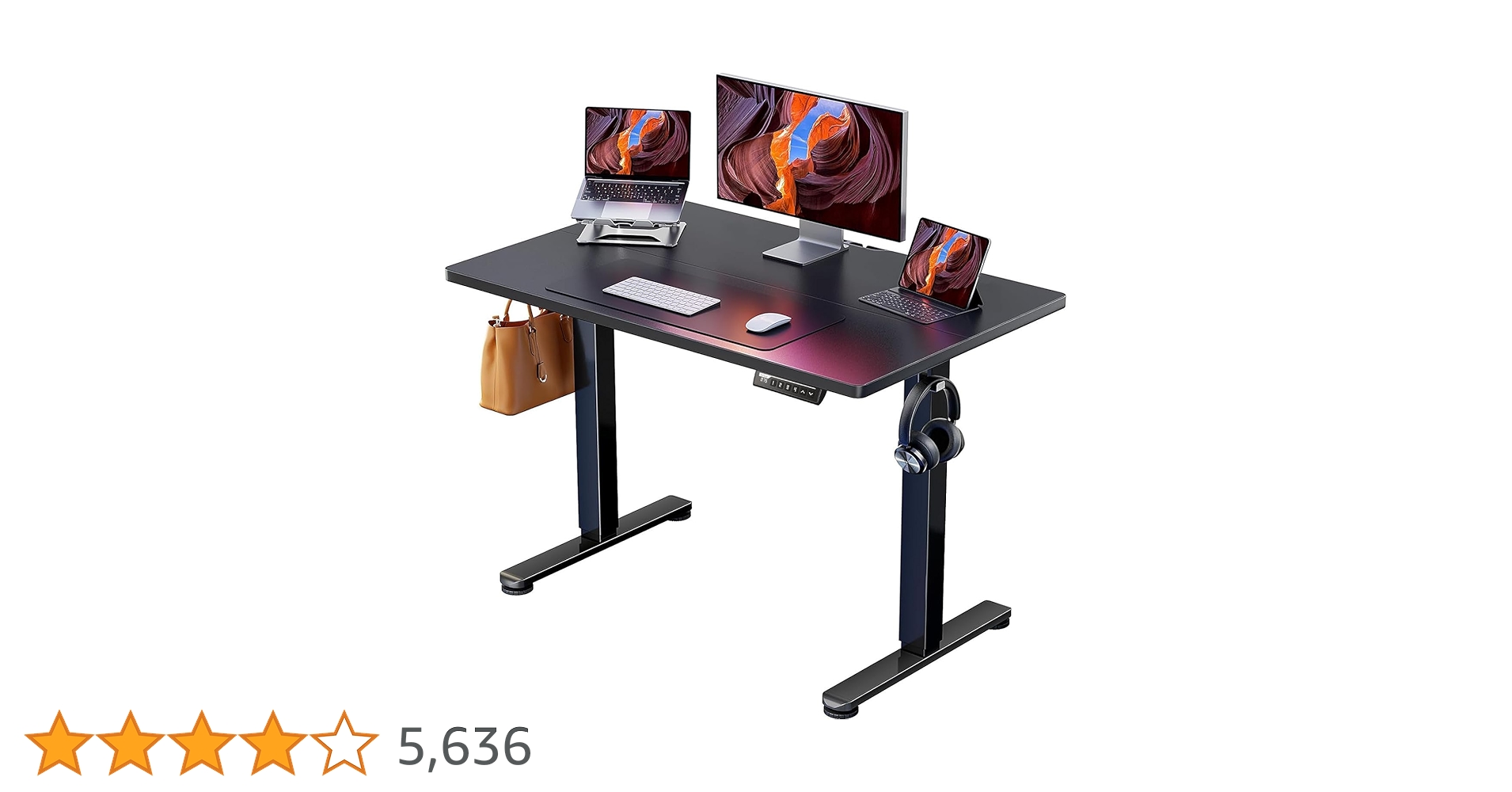 ErGear 電動 オフィスワークテーブル 昇降式デスク 100×60 Amazon | ErGear 電動 オフィスワークテーブル 昇降式デスク