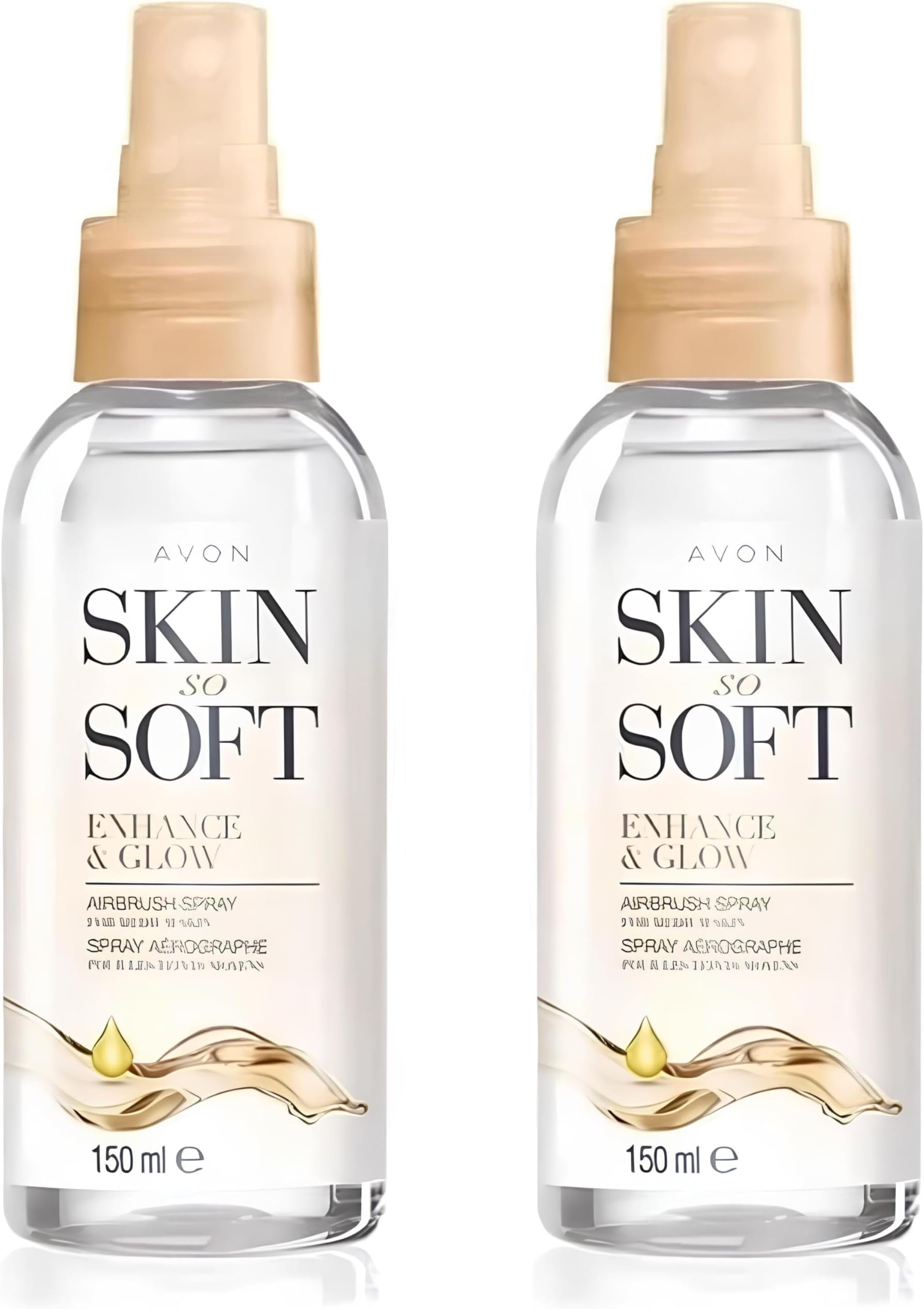 Avon Enhance & Glow Airbrush Tanning Spray 150ml, Sun-Kissed Glow, Quick Drying, Easy to Use, Cruelty Free (Pack of 1)