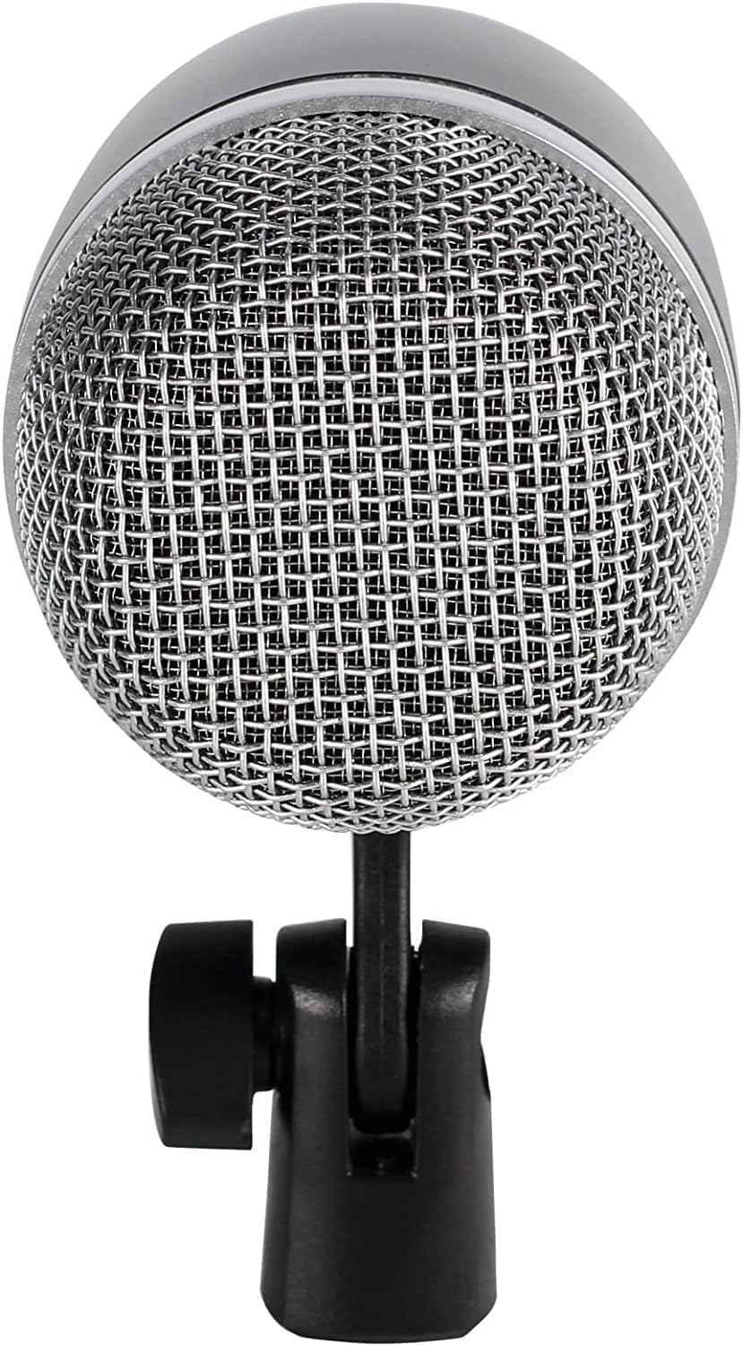 Bass Drum Microphone with Dynamic Pick Up Pattern, Tom Microphone Swivel Adjustable Kick Drum Mic with Durable Steel Mesh Grille Dynamic Instrument Mic