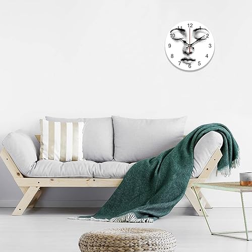 Miniatura 3 de Lina Cavalieri - Reloj de pared, decoración de la serie Tema E Variazioni, silencioso, sin tictac, decorativo, para sala de estar, cocina, hogar,