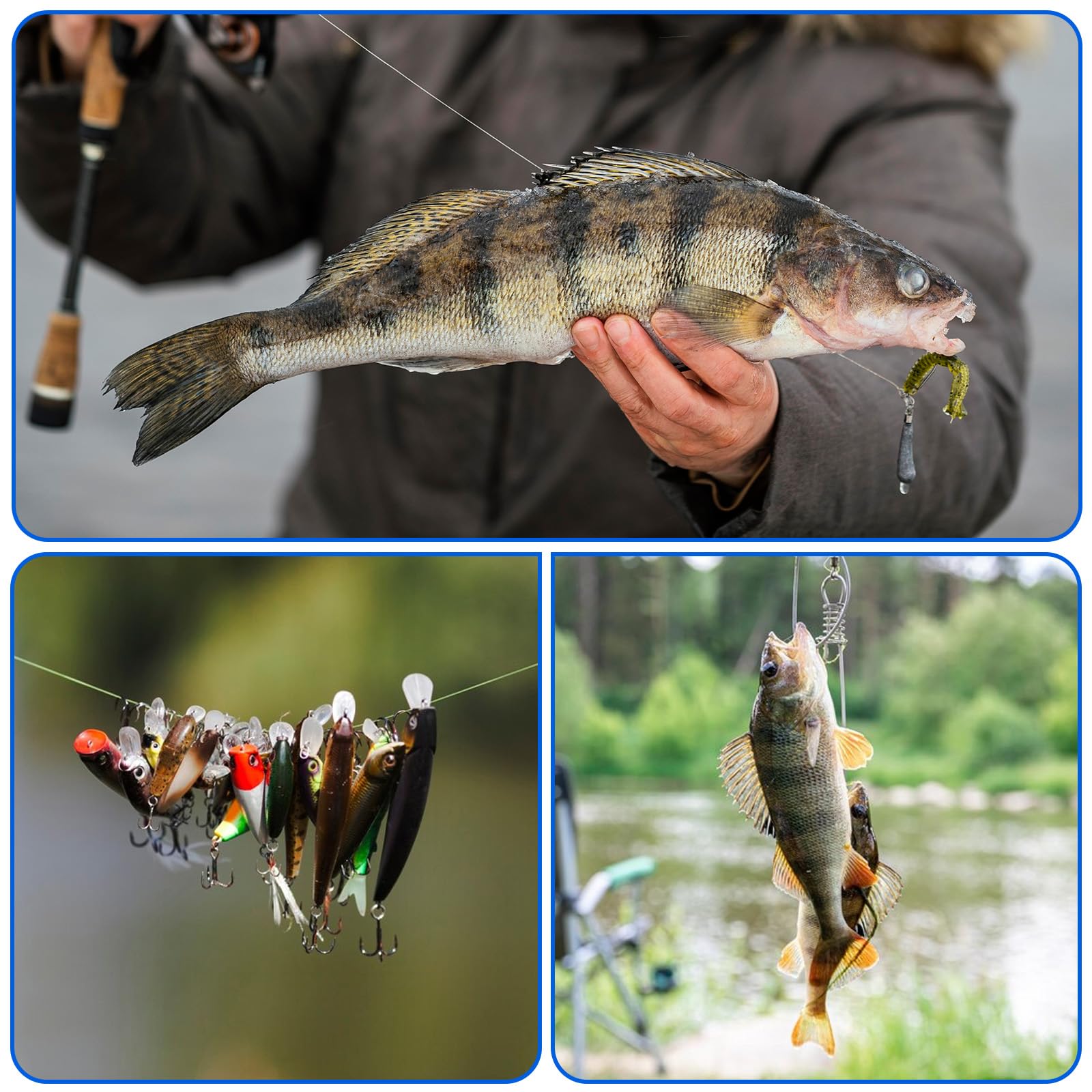 Żyłka wędkarska, 2 rolki 0,2 mm 200 m, 1 rolka 0,1 mm 200 m nylonowa żyłka wędkarska przezroczysta lina wędkarska, odporna na pękanie, elastyczna biała żyłka wędkarska do wędkowania wiszące dekoracje