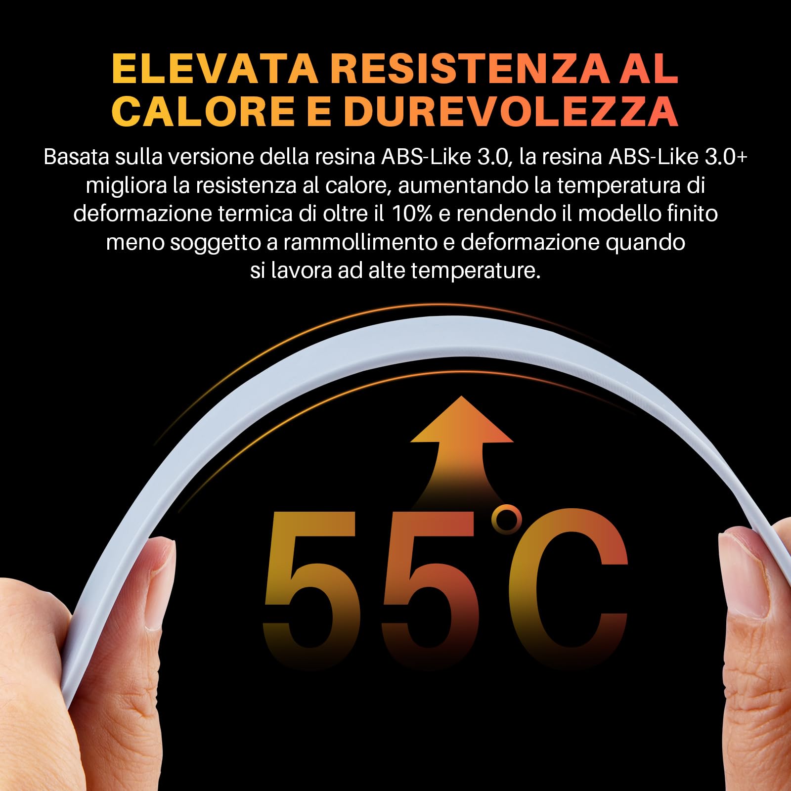 ELEGOO ABS-Like Resina 3.0+, Resina Fotopolimerica Aggiornata per Stampanti 3D, Maggiore Resistenza al Calore, Polimerizzazione Rapida e Alta Precisione, Non Fragile, Grigio 1000g