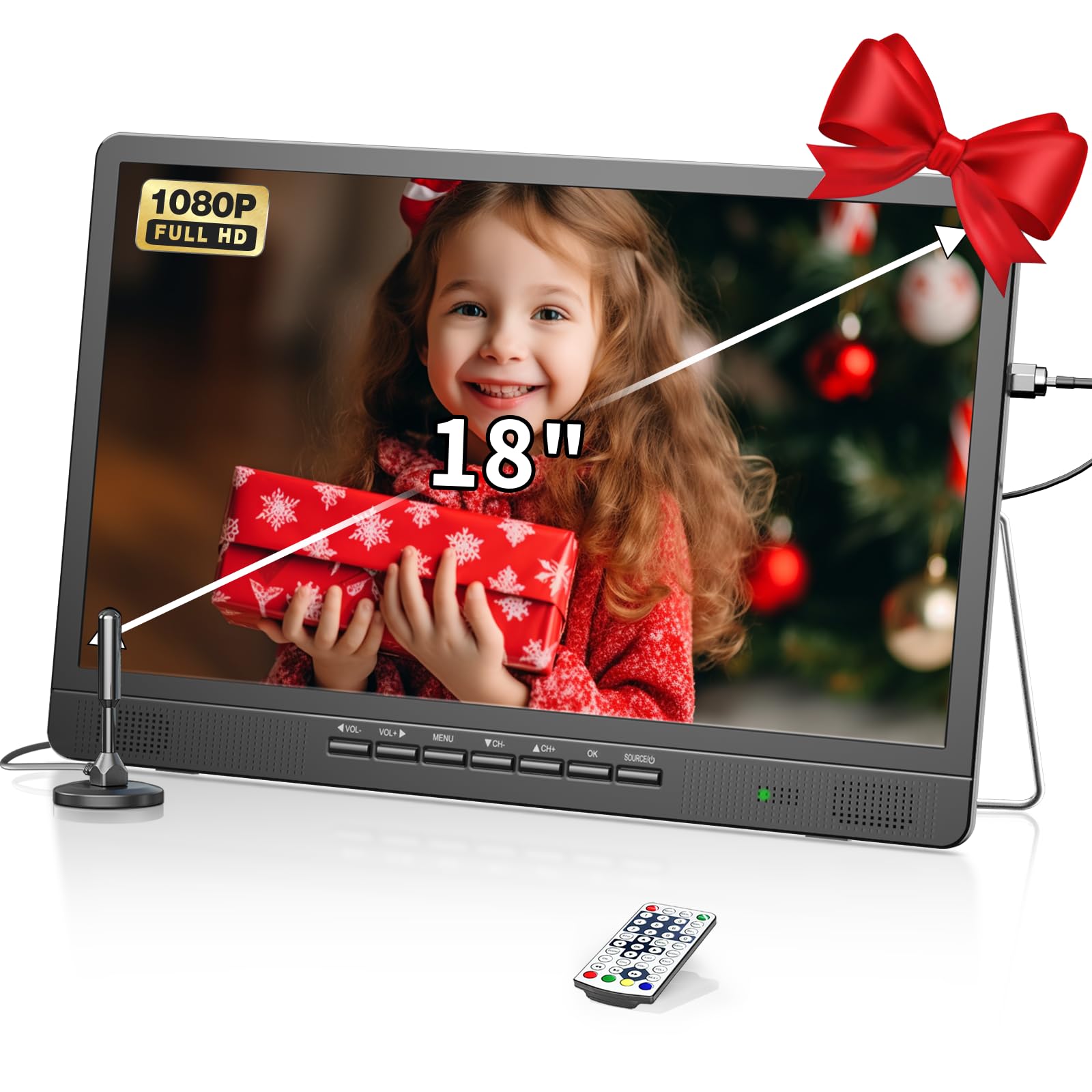 portata tv portable lcd 18 pollici sintonizzatore dvb/t2 hd 1080p