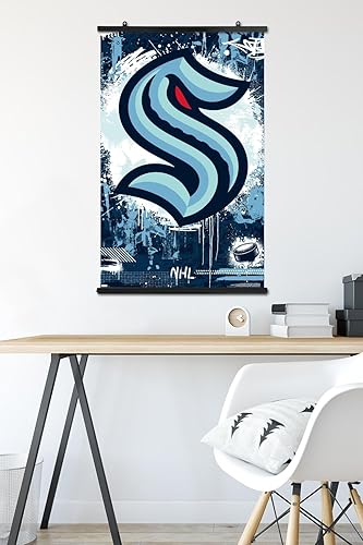 Miniatura 5 de Trends International NHL Seattle Kraken - Póster de pared con logotipo Maximalist 23