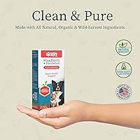 Vista 3 de Hawthorn + diente de león para gatos y perros – Suplemento de salud herbal, circulación, corazón saludable, equilibrio de líquidos, botella