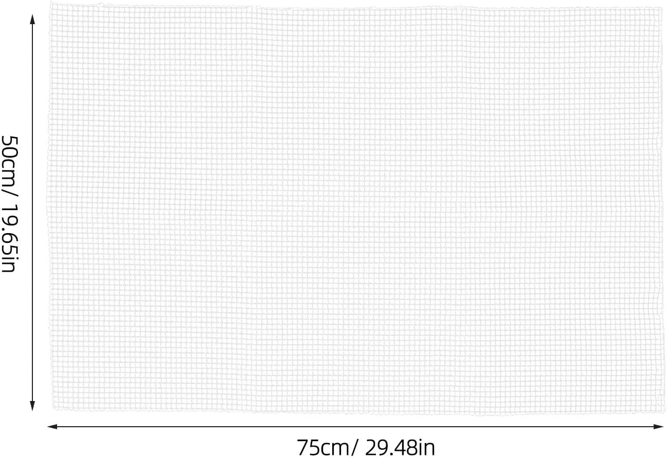 Generic Reusable Sturdy Plastic Latch Hook Mesh Canvas 20x30in for DIY Embroidery and Craft Projects, White Weaving Fabric Rug Blank Cloth Suitable for Beginner and Experienced Users