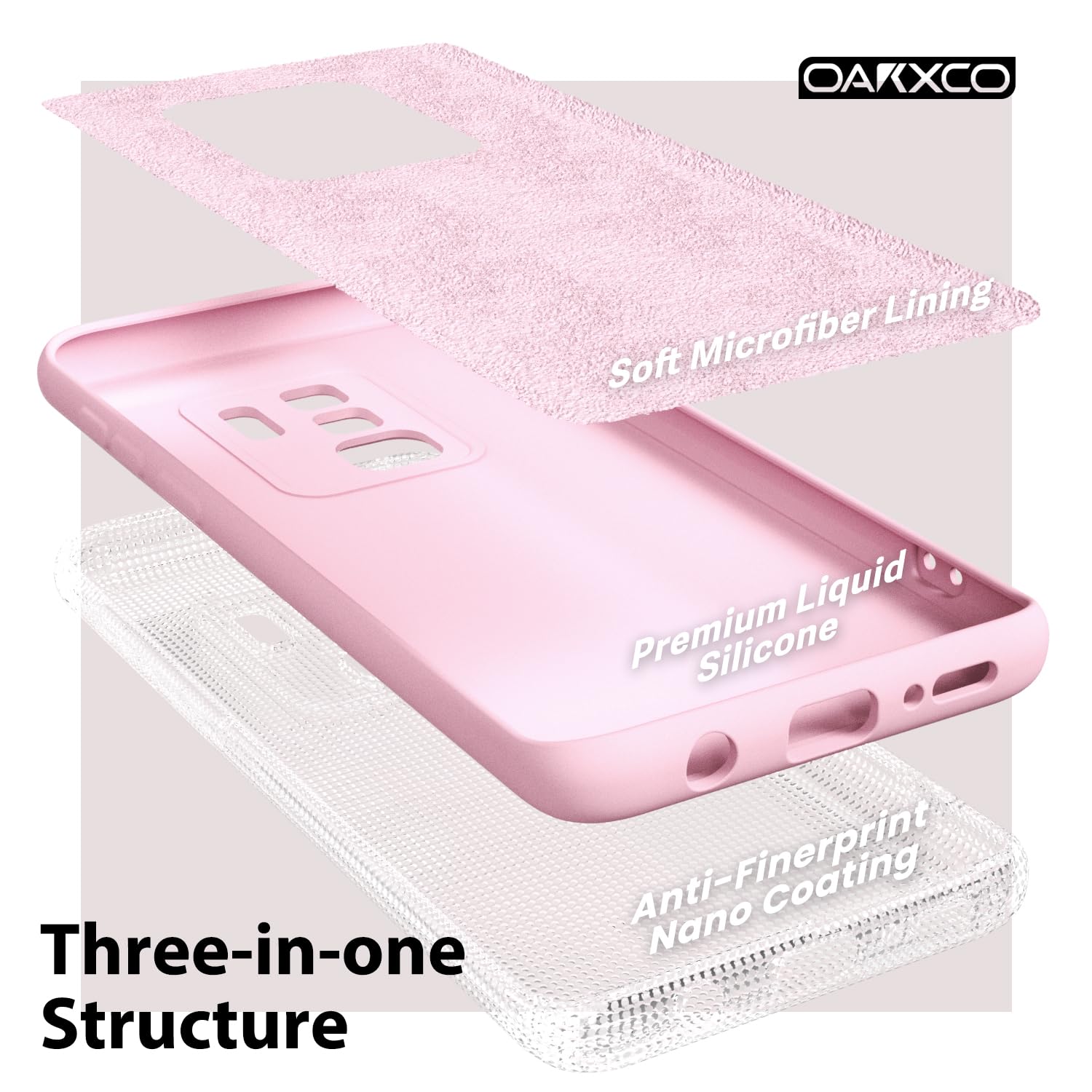 oakxco for Samsung Galaxy S24 Ultra Phone Case Liquid Silicone, Thin Slim Soft Rubber Gel TPU Plain Simple Cover for Women Girl Cute, Matte Solid Color, Brown Khaki Nude — view 736