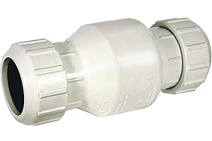 Red Lion WCV2 Heavy Duty Sewage 2" Class PVC Check Valve, White, 14942914