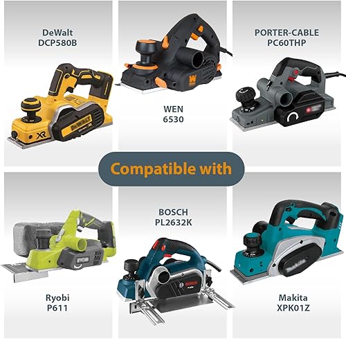 Miniatura 4 de POWERTEC Paquete de 10 cuchillas cepilladoras HSS de 3-1/4 pulgadas para Wen 6530, DeWalt DCP580B, Porter-Cable PC70THP, RYOBI P611, Bosch PK2632K,