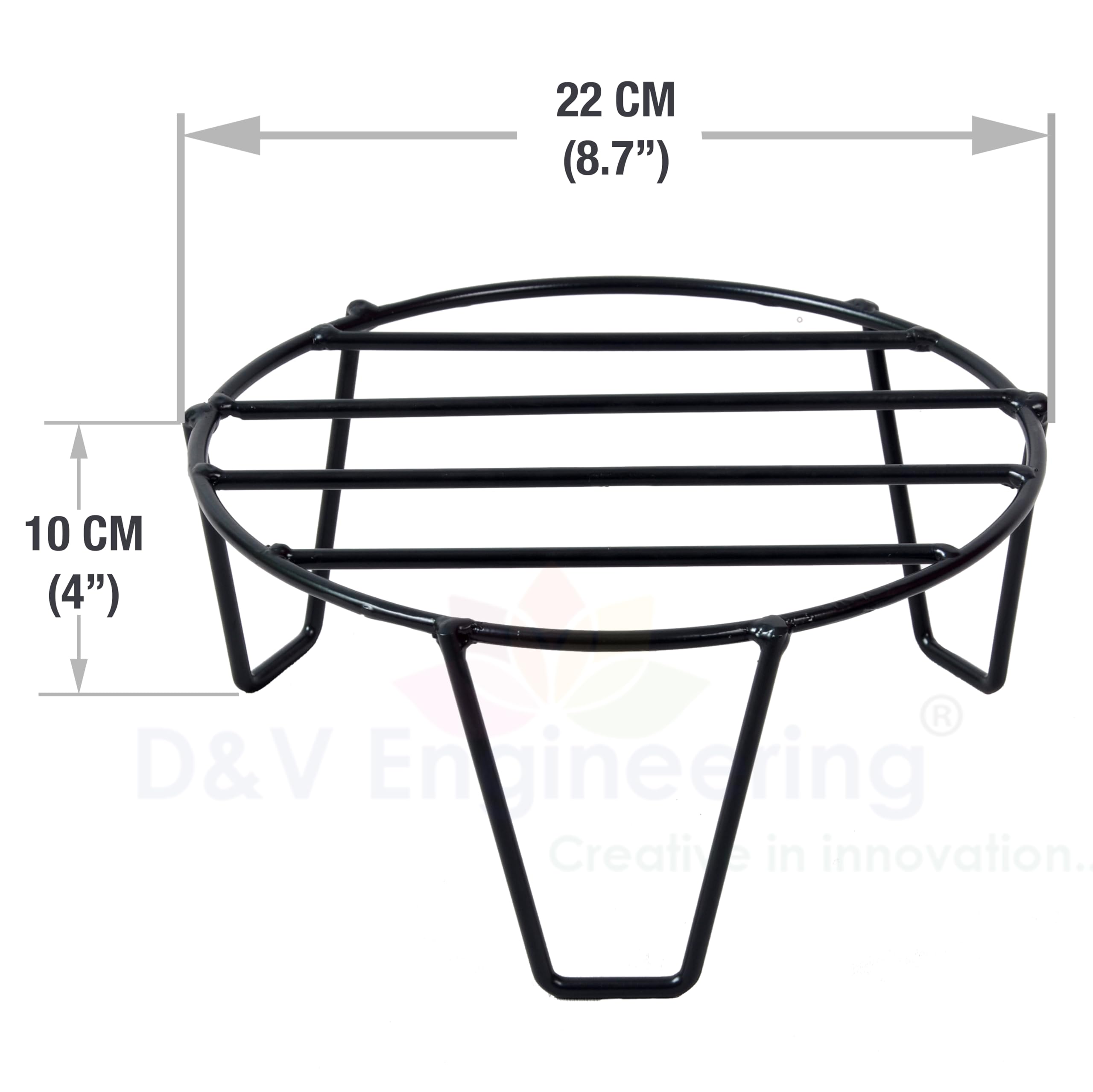 Metal Plant Stands - Set of 4 for Flowers & Pots -3