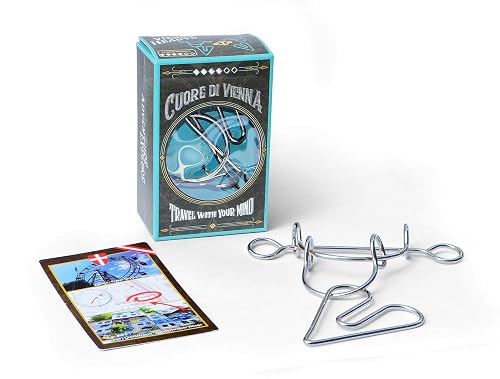 Logica Juegos Art. Corazón de Viena - Rompecabezas de Metal - Dificultad 4/6 Extrema - Cast Puzzle