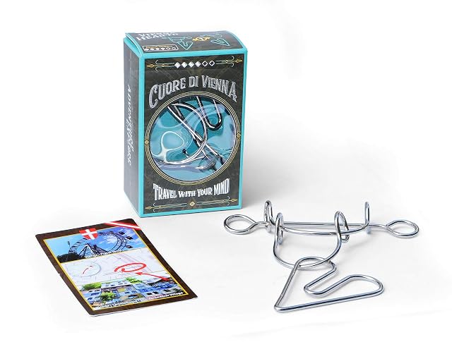 Logica Juegos Art. Corazón de Viena - Rompecabezas de Metal - Dificultad 4/6 Extrema - Cast Puzzle